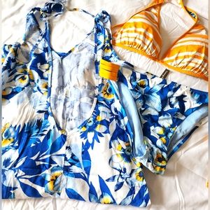 2 piece beach wear with a matching dress